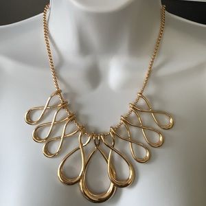 Erica Lyons Infinity Loop Gold Tone Adjustable Necklace with 3" Extender